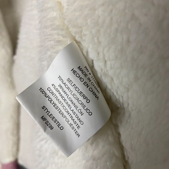 Twine and String Cardigan Women's Small Knit Pink Acrylic Blend Hooded S - Picture 4 of 8